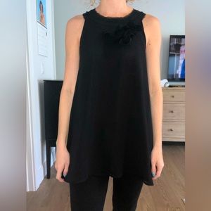 Black Forever21 Y2K Flowy Swing Tank